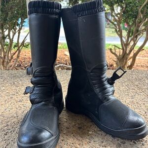Women's Black Moto Boots